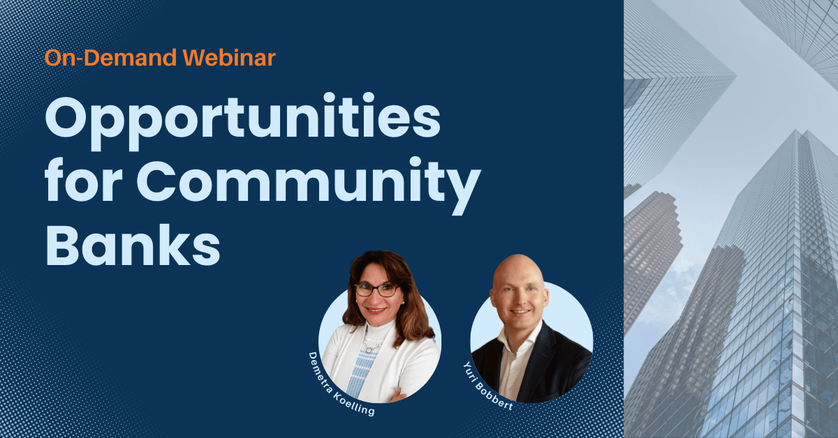 Featured Images - On-Demand webinar - opportunities for community banks